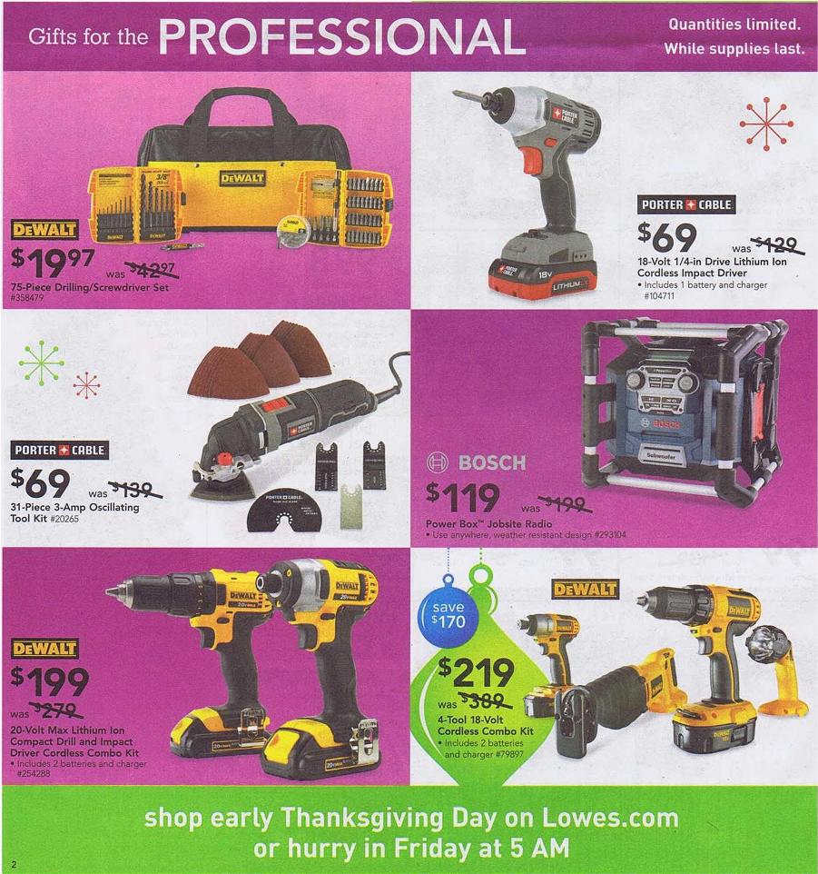 Lowes Black Friday Ad