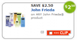 Hot New $2.50 off John Frieda Printable Coupon - Deal Seeking Mom