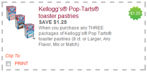 New $1.25 off 3 Pop-Tarts Printable Coupon - Deal Seeking Mom