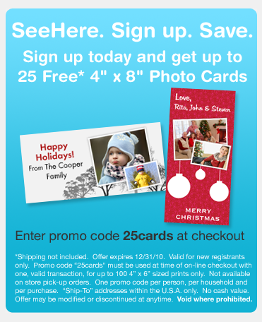 See Here: 25 Photo Cards FREE