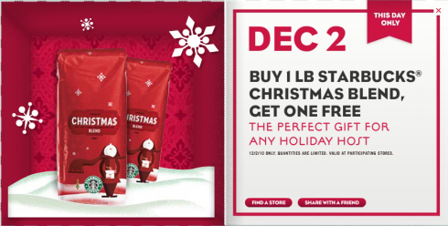 Starbucks 12 Days of Sharing: December 2