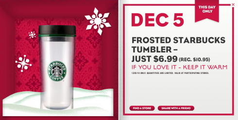 Starbucks 12 Days of Sharing: December 5