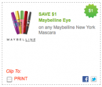 New $1 off Maybelline Mascara Coupon - Deal Seeking Mom