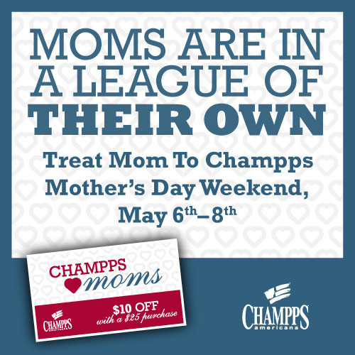 Champps Mother's Day Gift Card Promo is Back Deal