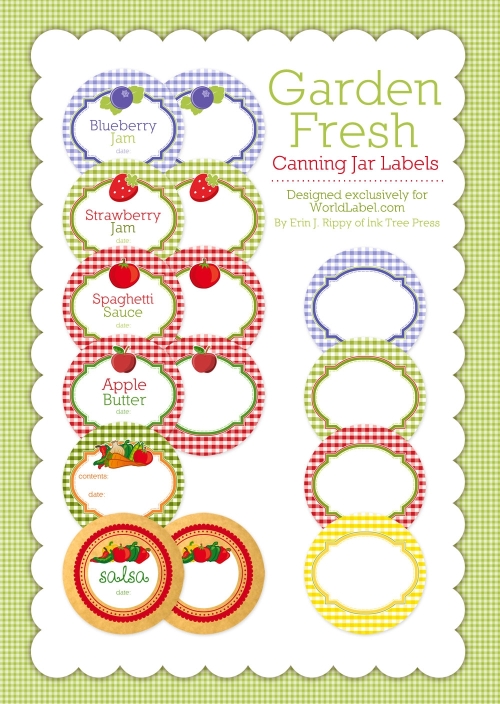 Printable Canning Jar Labels FREE - Deal Seeking Mom