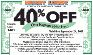 Hobby Lobby Coupon