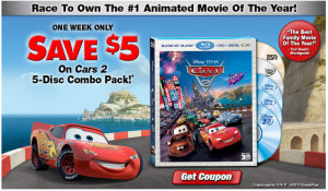 Cars 2 Coupon