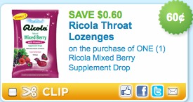 Ricola Cough Drops Walgreens Deal