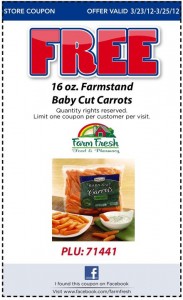 Freebie Friday: Farmstand Baby Cut Carrots, Sears + More!