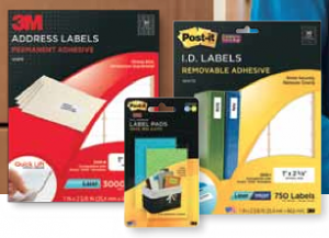 Post-It and 3M labels