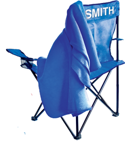 Free folding chair and fleece blanket from P&G
