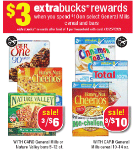 General Mills Cereal + Fiber One Bars $0.72 at CVS (Starts Sunday ...