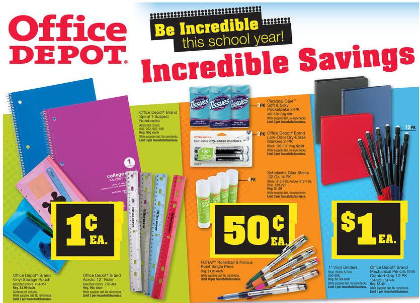 Office Depot Back To School Deals 8/12/12 Deal Seeking Mom