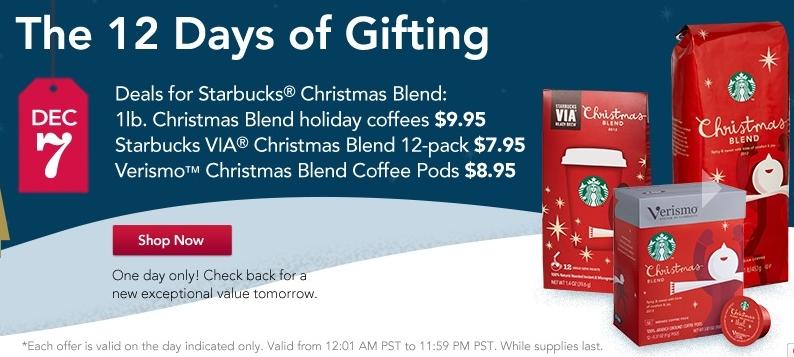 Starbucks Christmas Blend Coffee $9.95 