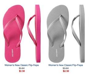 pink flip flops old navy