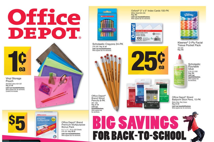 Office Depot Back To School Deals 8/4/13 Deal Seeking Mom