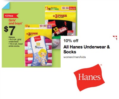 Hanes Socks &amp; Underwear $5.40 at Target - Deal Seeking Mom