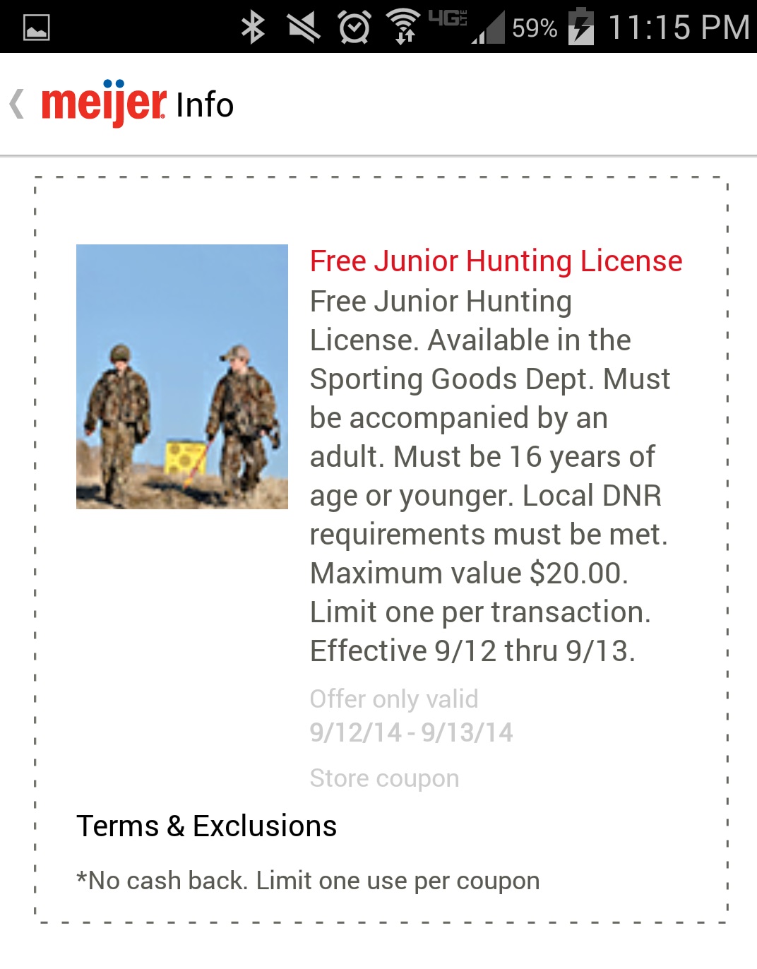 Meijer FREE Junior Hunting License Deal Seeking Mom