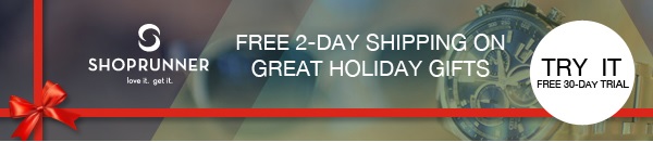 ShopRunner FREE 30 Day Trial: Unlimited FREE 2 Day Shipping Deal ShopRunner FREE 30 Day Trial: Unlimited FREE 2 Day Shipping Deal