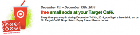 Target FREE Soda for RedCard holders