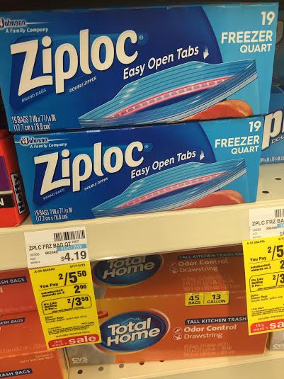Ziploc Bags $1 at CVS - Deal Seeking Mom