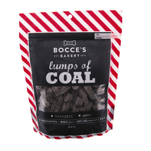 Brand: Bocces Bakery  Description: LUMPS OF COAL HOL TREATS 5 OZ  SKU: 5242055,   Group: Consumables   Buyer: Becca Schwartz   WCA: Allison Martin
