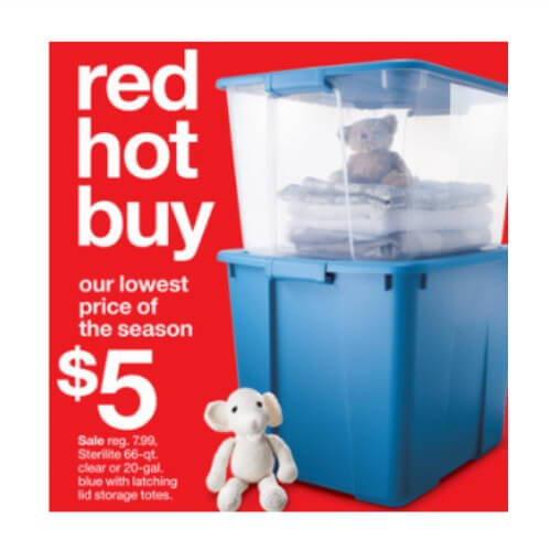 Sterilite Storage Totes 5 at Target Deal Seeking Mom