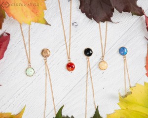 Round Stone Necklace FREE wyb 3 clearance items