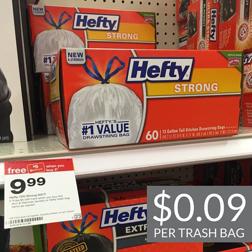 Hefty Kitchen Trash Bags 5.49 at Target Deal Seeking Mom