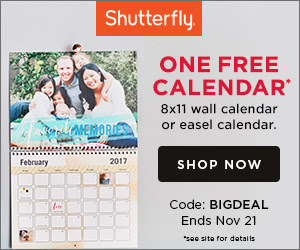 Custom Calendar FREE from Shutterfly Deal Seeking Mom