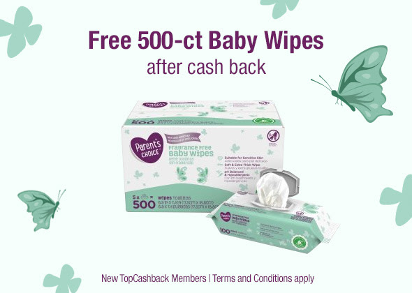 Parents choice 500 store wipes