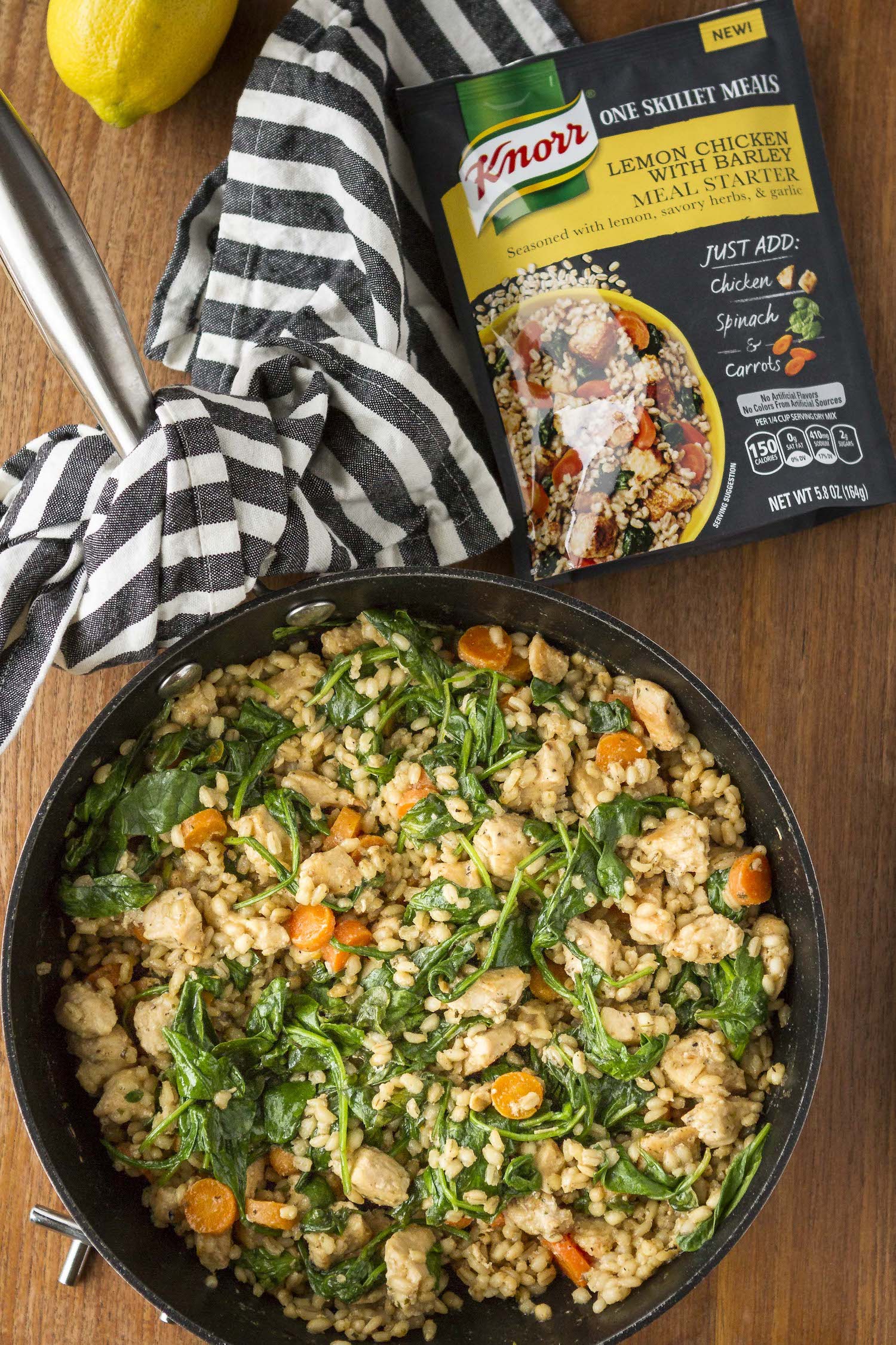 Easy Lemon Chicken with Barley | Knorr One Skillet Meal Starters As Low ...