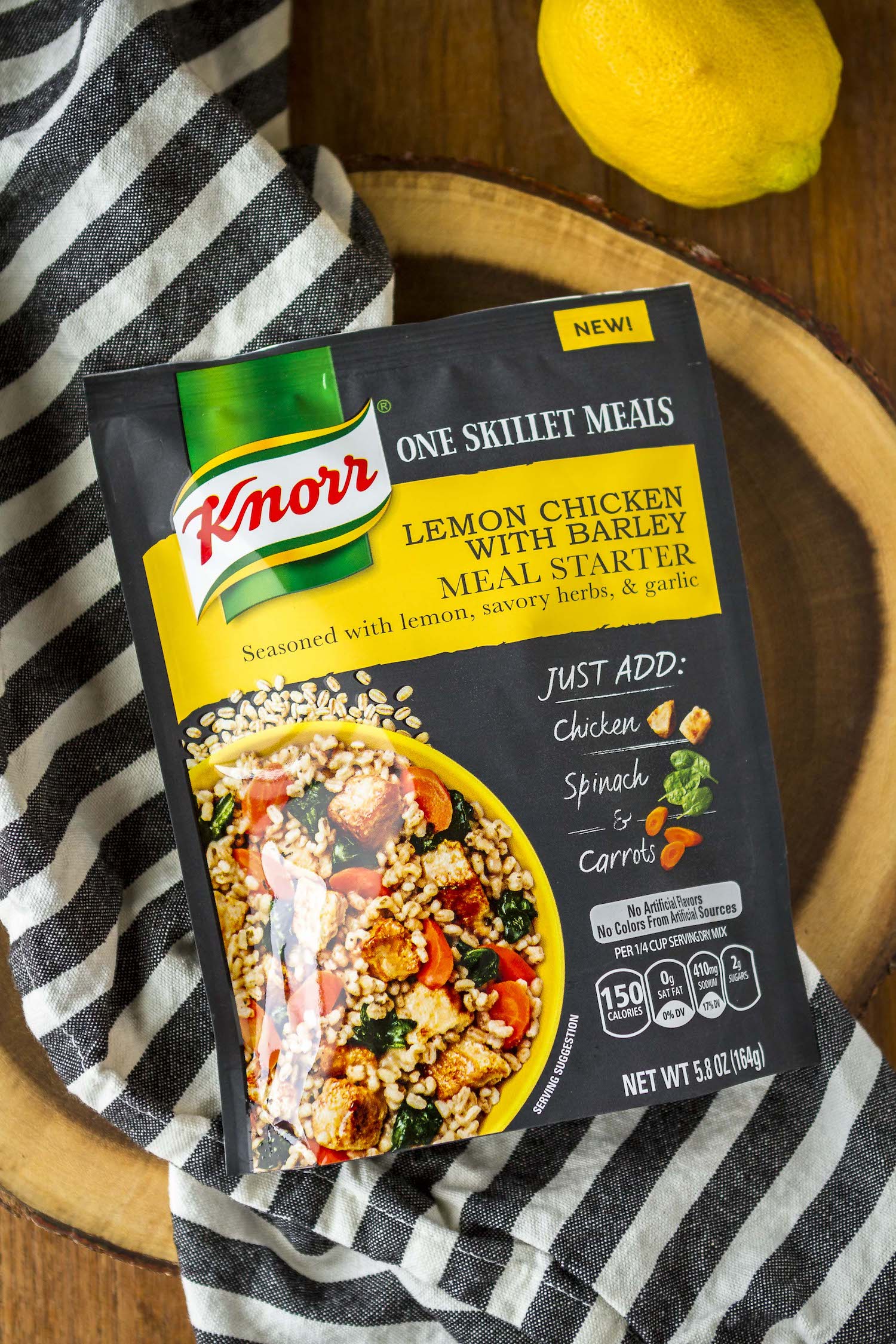 Easy Lemon Chicken With Barley Knorr One Skillet Meal