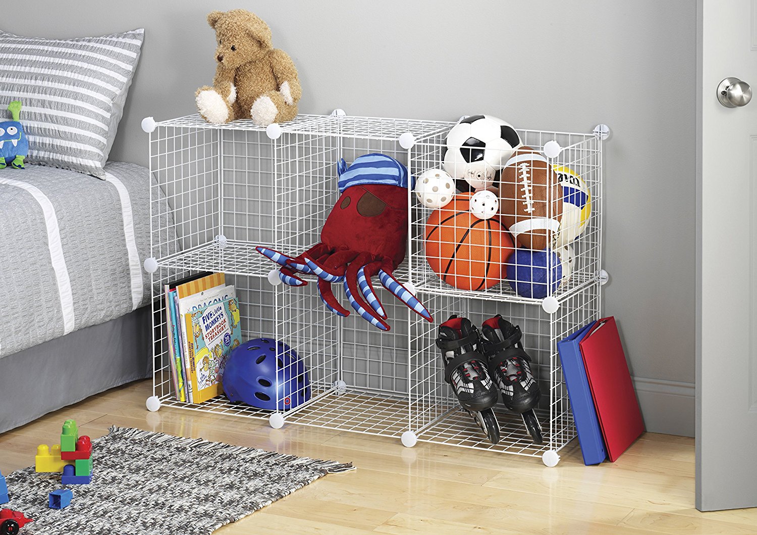 White Wire Storage Cubes 19.79 Deal Seeking Mom