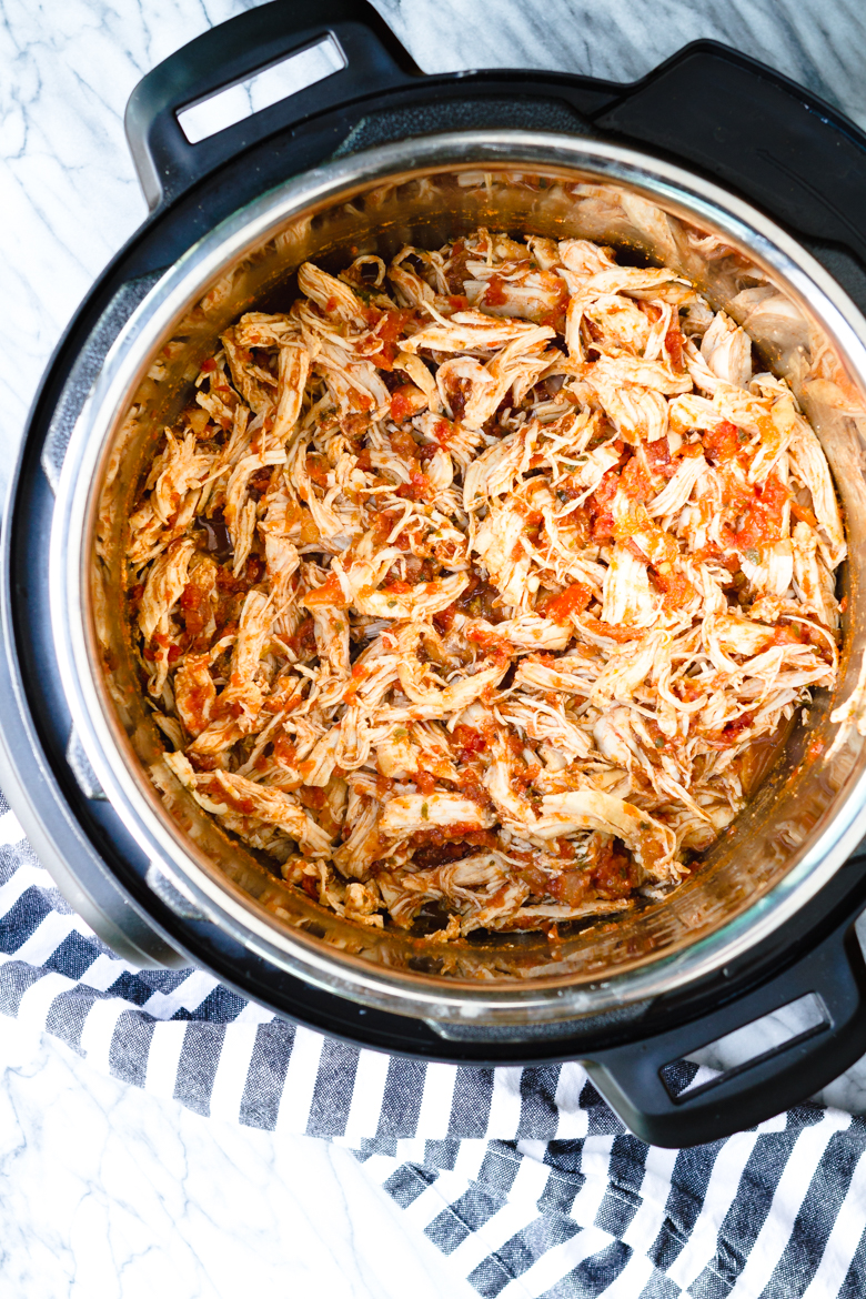 Easy-Peasy Salsa Chicken in the Instant Pot - Deal Seeking Mom