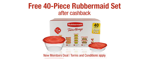 Grab a 40-piece set of Rubbermaid Food Storage Containers today