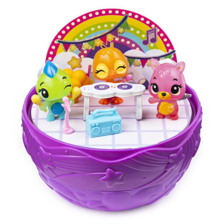 hatchimals water slide playset