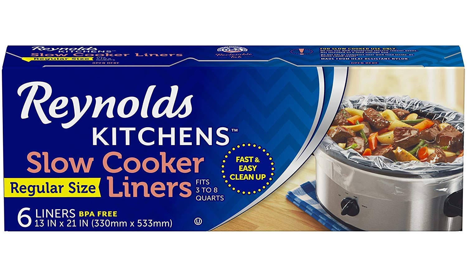 Reynolds Kitchens Slow Cooker Liners 6-Count, as Low as $2.96 on