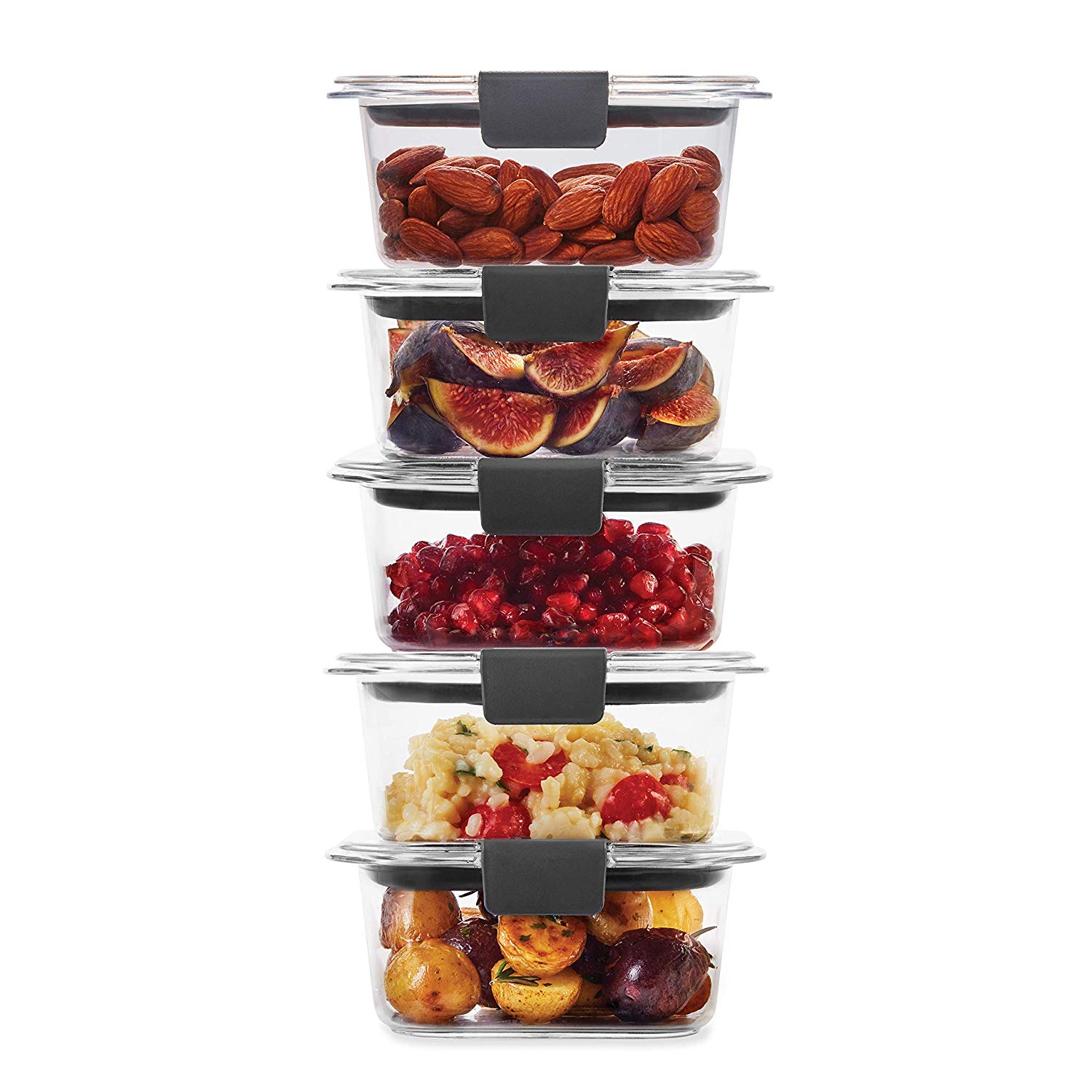 rubbermaid brilliance glass sizes