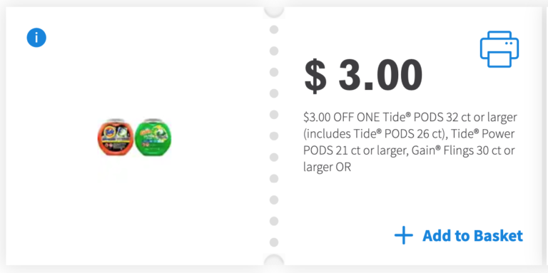 Last Chance For This High-Value $3 off New Tide Power PODS Printable ...