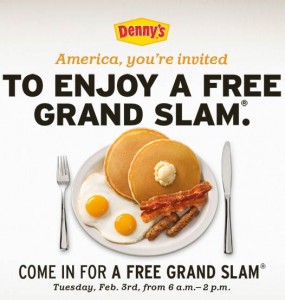 Denny's Free Grand Slam