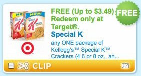 Free Special K Crackers Coupon