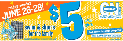 Old Navy $5 Swim & Shorts