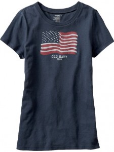 old navy flag tees