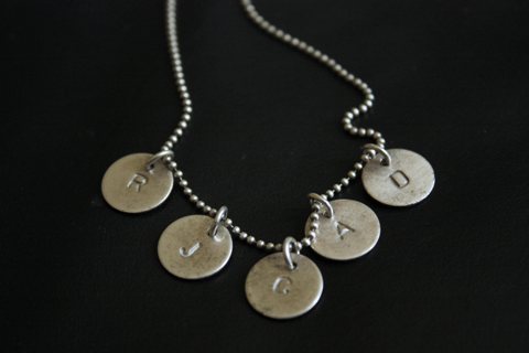 Circle of Sentiments Initial Necklace