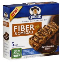 FREE Quaker Fiber & Omega-3 Granola Bars