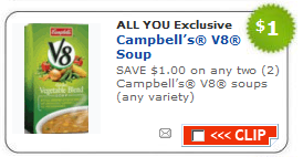 Campbell's V8 Soup Coupon