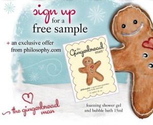 Philosophy Gingerbread Man Shower Gel Free Sample